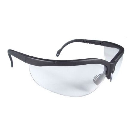 Radians Radians® JR0111ID Journey„¢ Half Frame Safety Glasses, Clear Anti-Fog Lens, Black Frame - Pkg Qty 12 JR0111ID